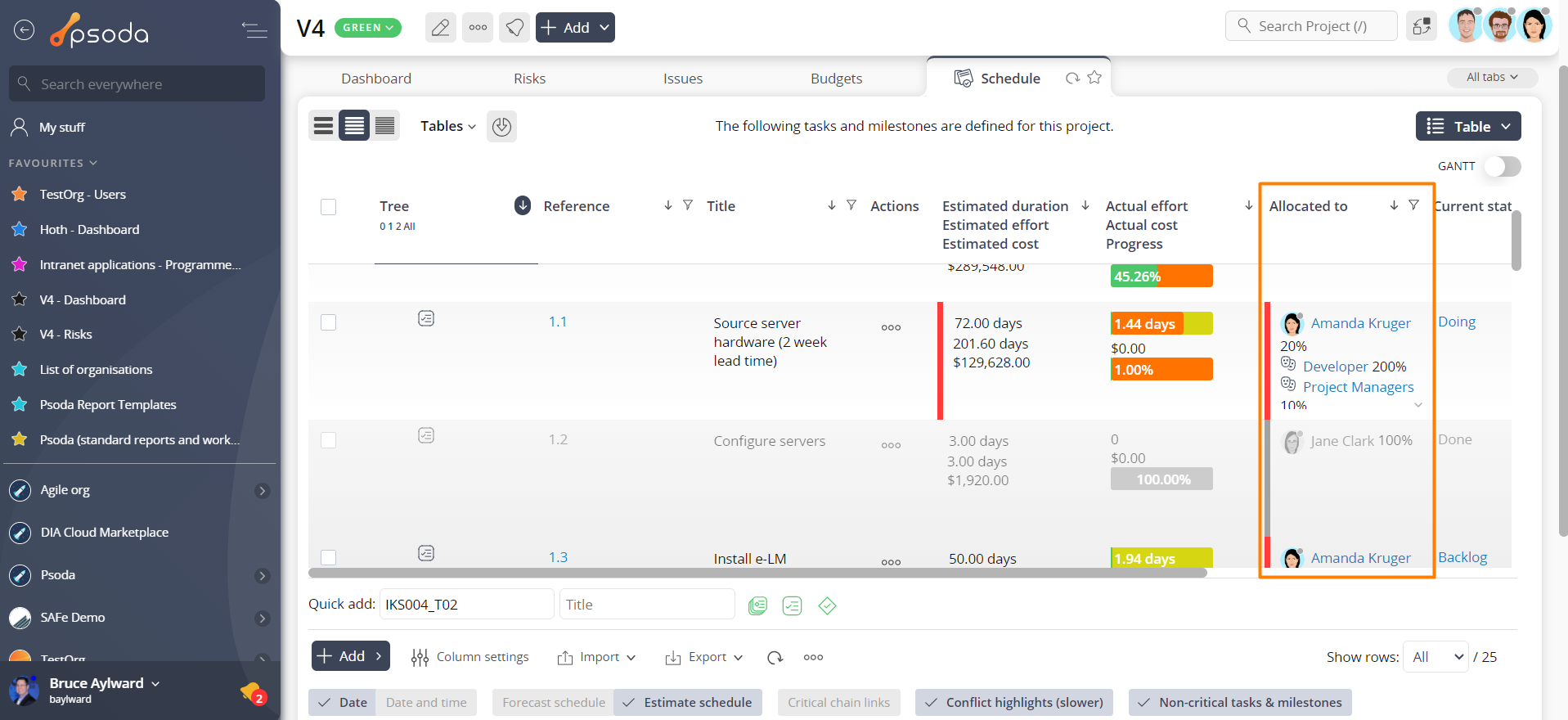 RAG conflict tasks n milestones
