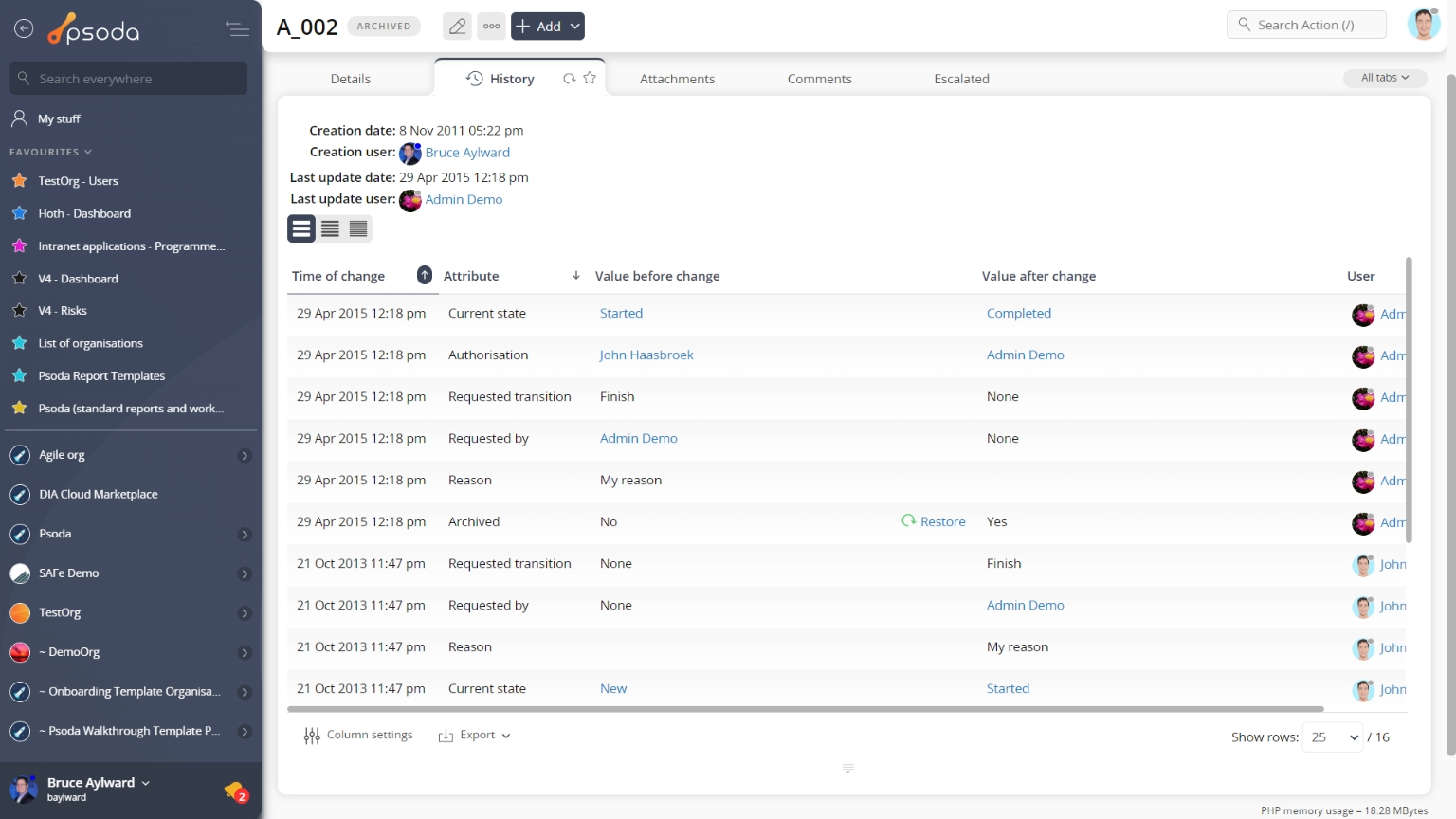 history tab