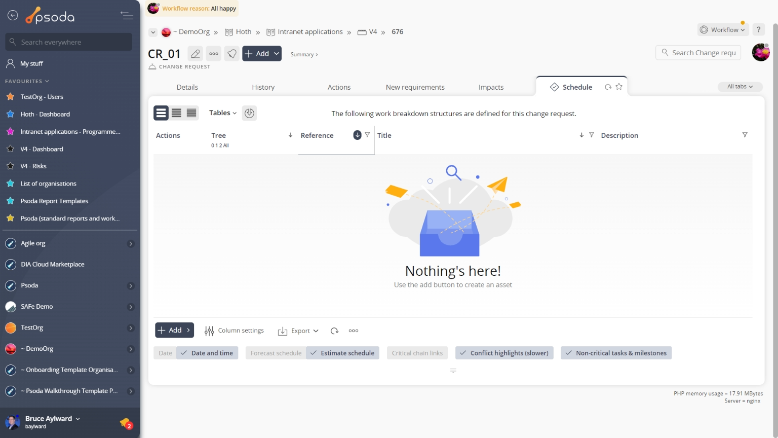 tasks n milestones tab