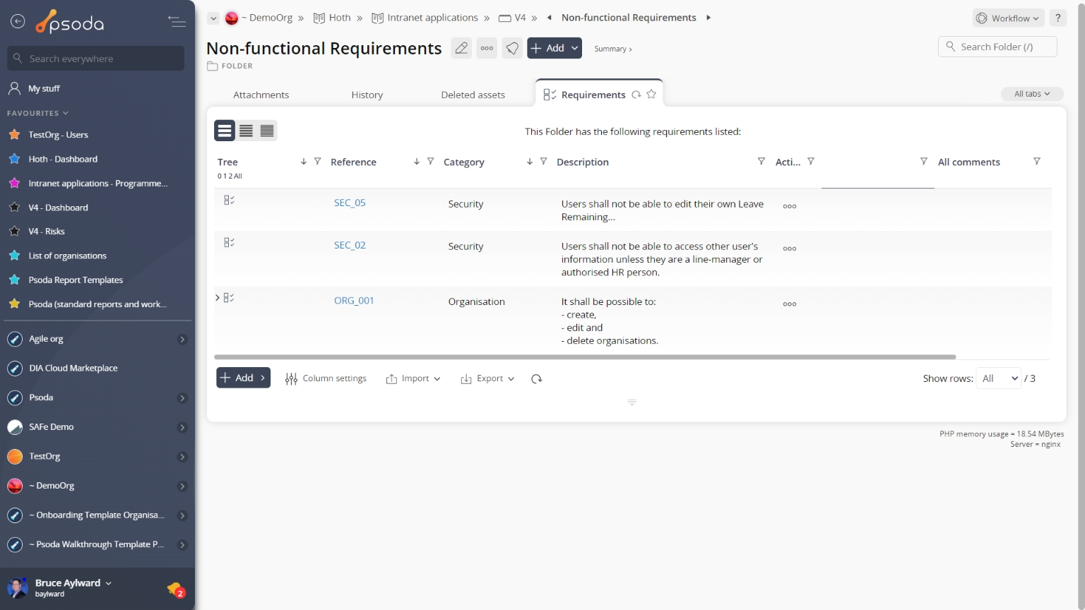 folder view page
