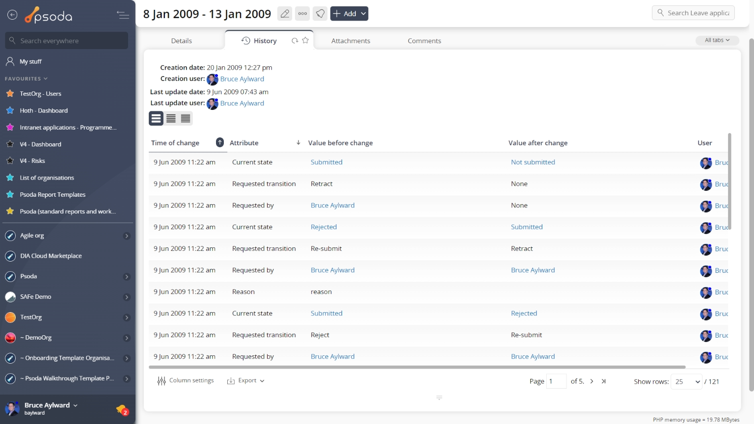 view page history tab