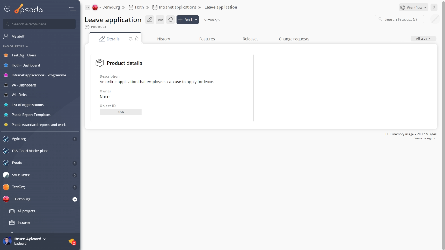 product view page