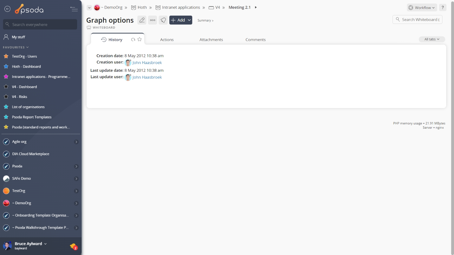 view page history tab